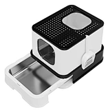 Black Drawer-Style Litter Box